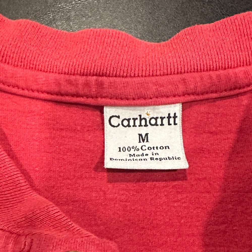 Carhartt Crimson Henley Shirt with Pocket - Picture 2 of 6